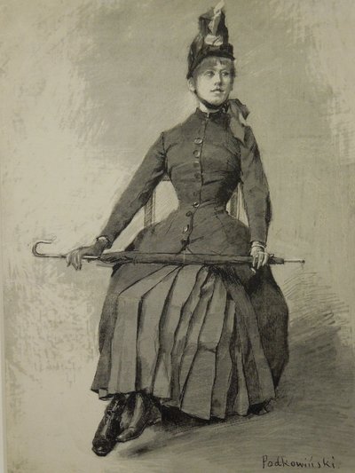 Woman with an Umbrella by Władysław Podkowiński